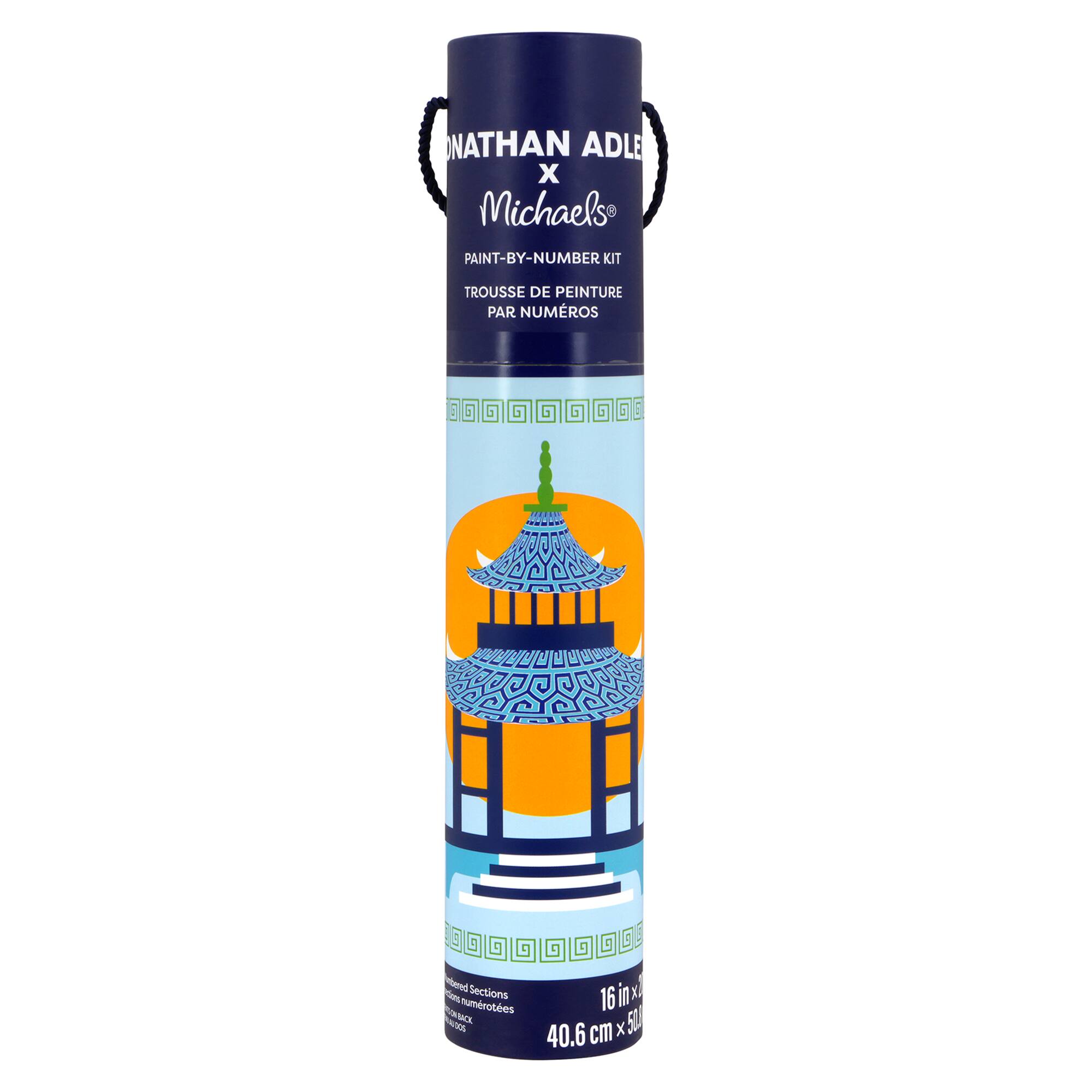 Jonathan Adler x Michaels 16" x 20" Pagoda Paint-By-Number Kit